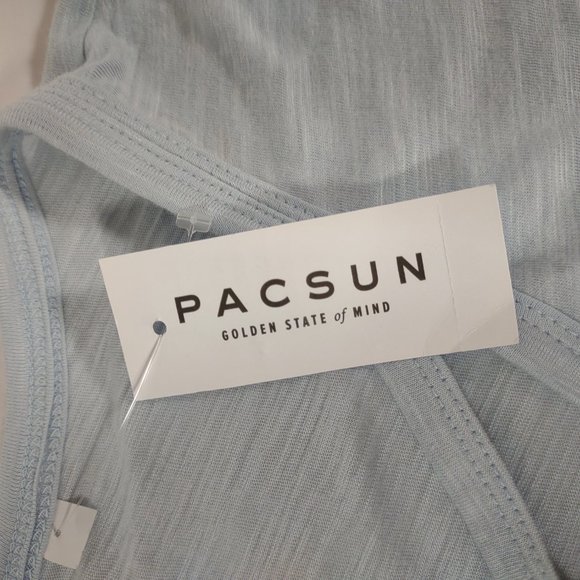 Pacsun Me to We Light Blue T-shirt Size Small Women Short Sleeve - Picture 4 of 5
